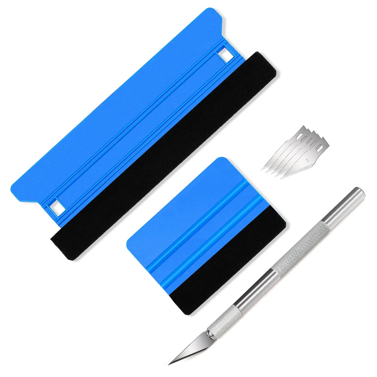 Umaki Kit di strumenti in vinile per auto, 21 cm + 10 cm, spatola per bordi in feltro, strumento di rifilatura di precisione per pellicole per auto, tinta per finestre, carta da parati