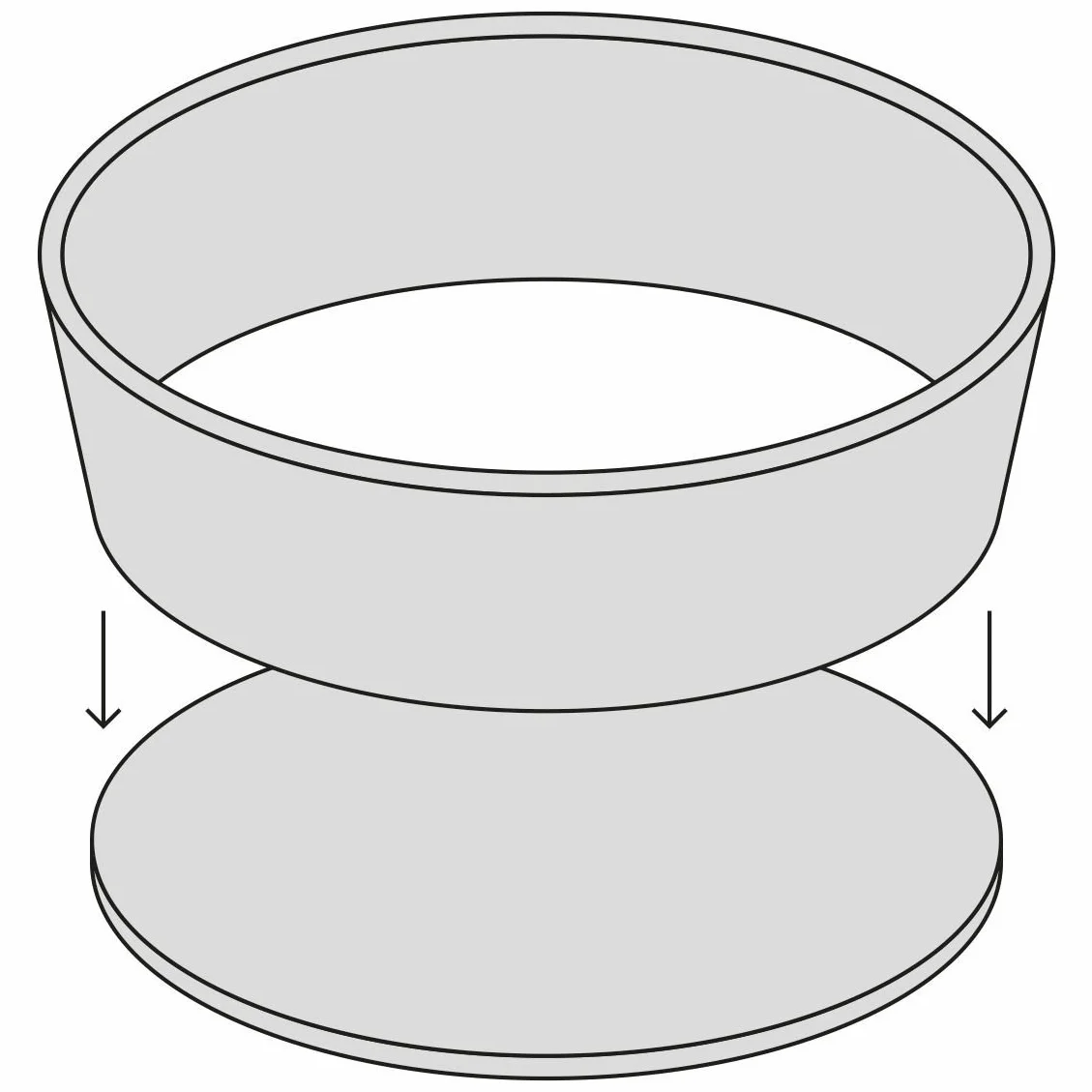 MasterClass Crusty Bake Teglia per Quiche Perforata con Base Rimovibile e Rivestimento Antiaderente, 23 cm - Grigio