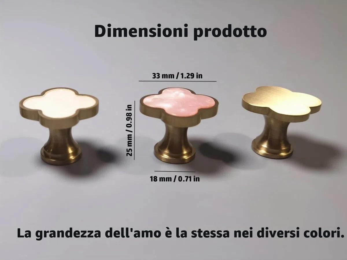 Ganci decorativi da parete in ottone massiccio, ganci a vite per cappotti, zaini, borse, ganci da parete in oro champagne fantasia (rosa fiorito) (confezione da 4)