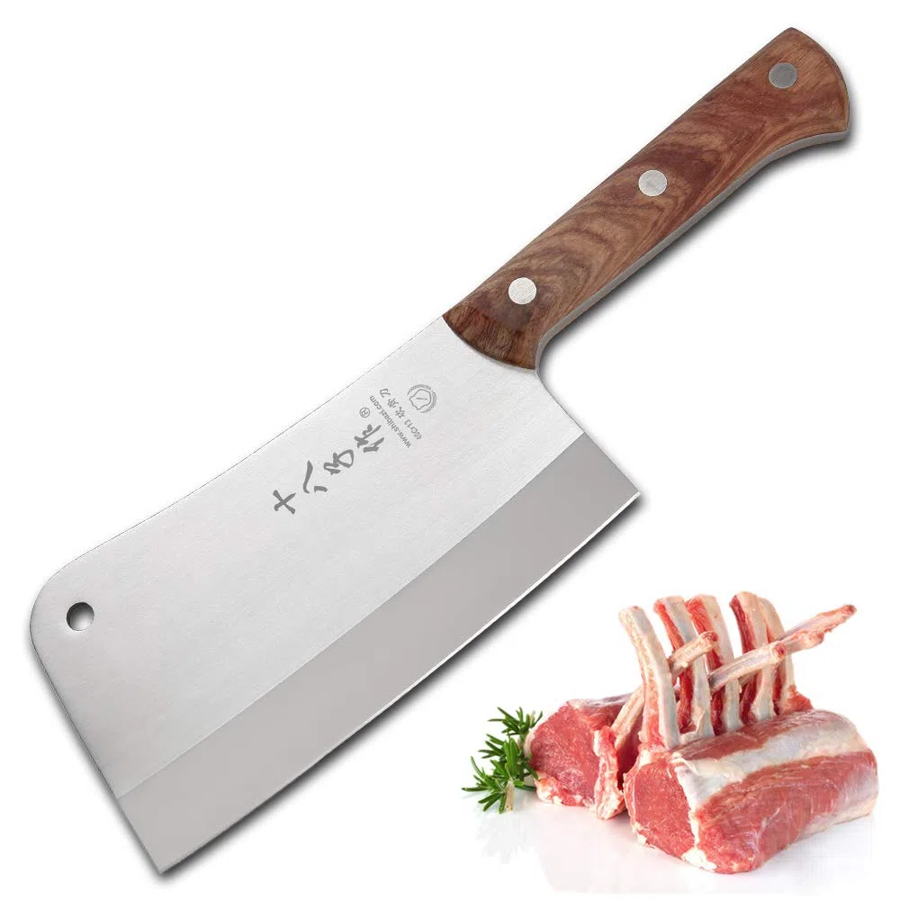 SHI BA ZI ZUO Coltello da macellaio mannaia per carichi pesanti per tagliare le ossa Robusto coltello da cucina
