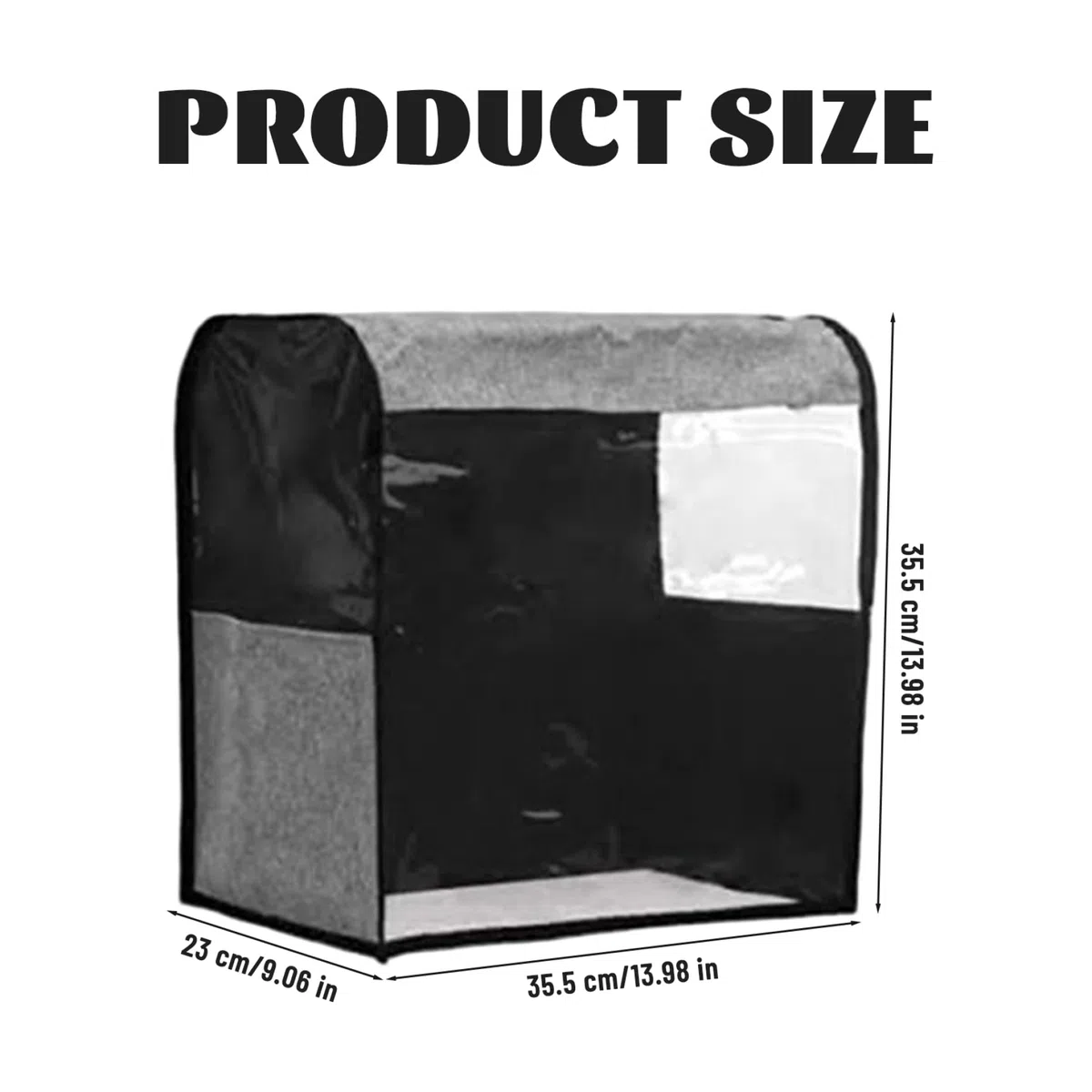 Coperchio per mixer con supporto Coperchio per mixer antipolvere ispessito da 14x9x14 pollici con tasche e finestra trasparente per vari accessori per elettrodomestici da cucina