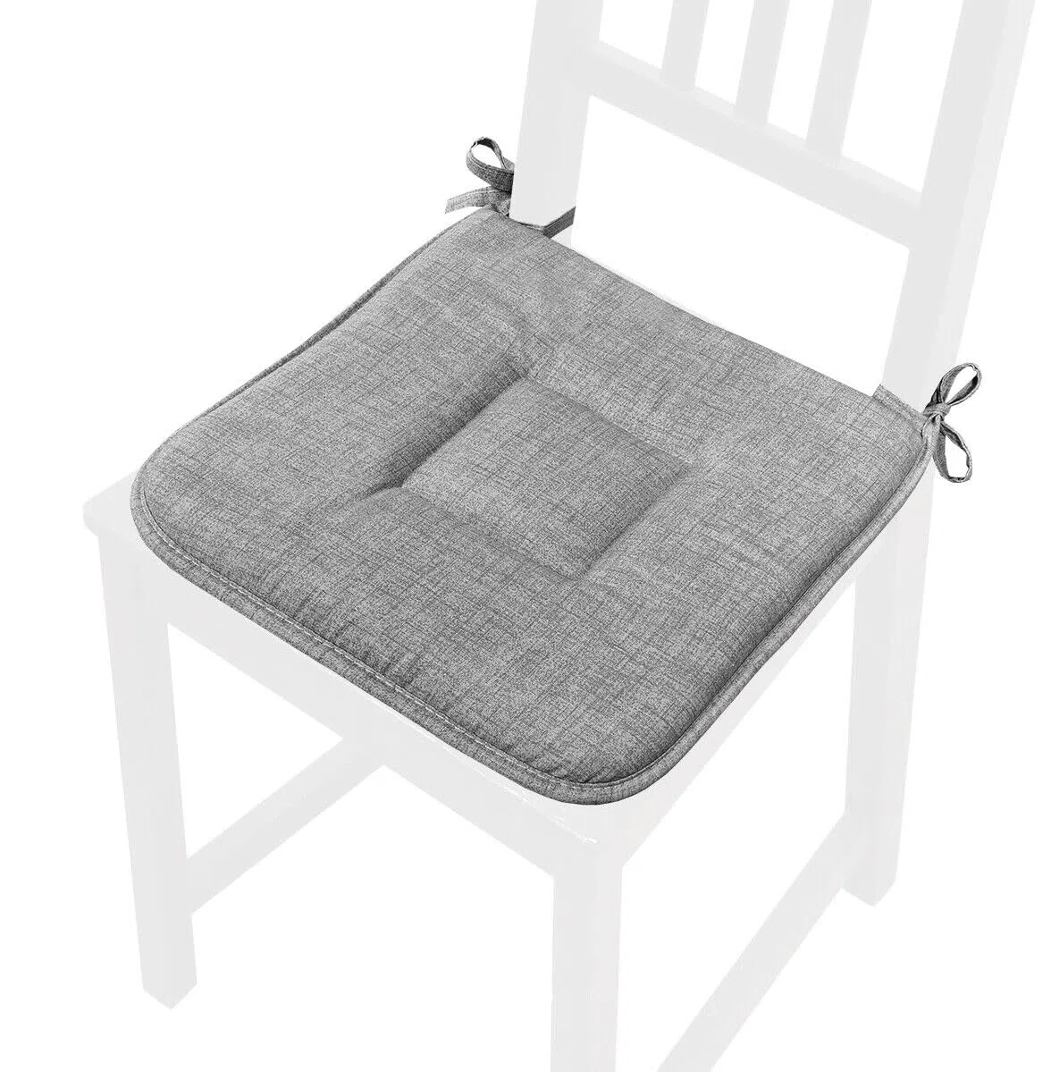 emmevi Set 4 Cuscini Sedia Cotone Morbidi Lavabili Universali Coprisedia Cucina Colore Pastello Antracite