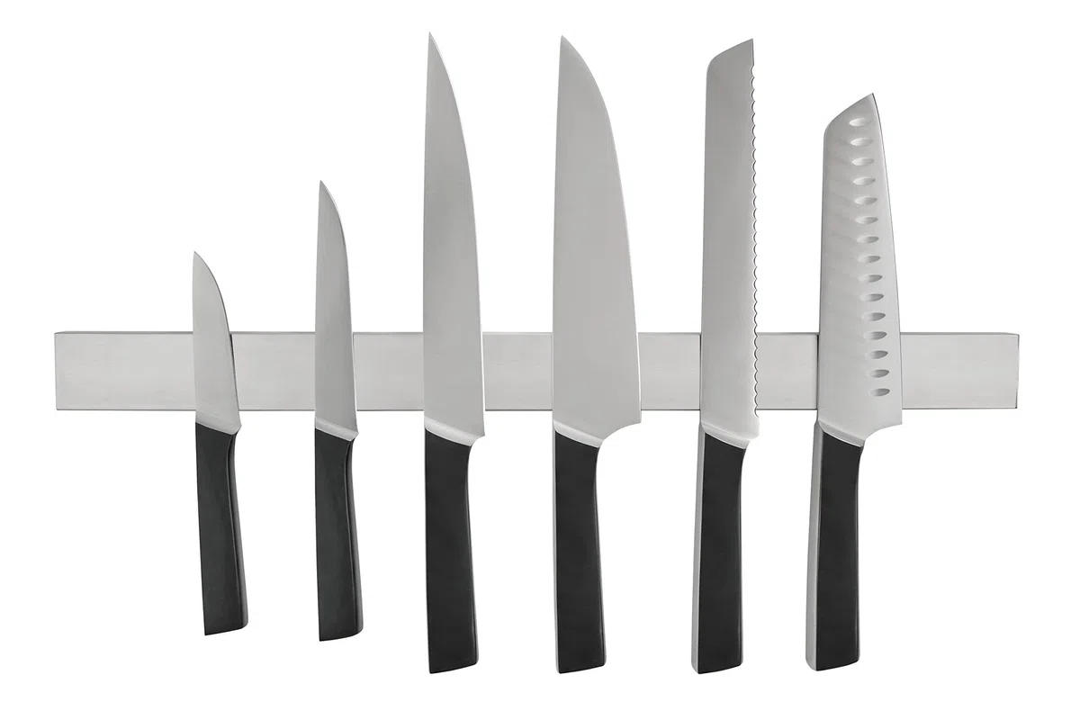METRO Professional Porta coltelli magnetico, acciaio inossidabile, 50 cm, argento