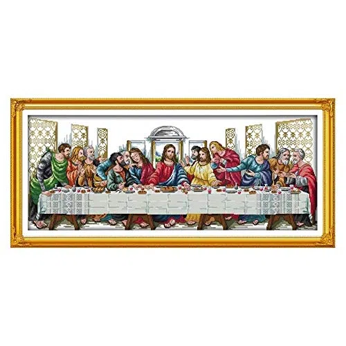 Kit Mezzo Punto Ricamo The Last Cena Modelli Cross Stitch Kits Stampato Tessuto Ricamo Set 11CT 14CT Decorazioni Fatte a Mano DIY per la casa Punto Croce Kit