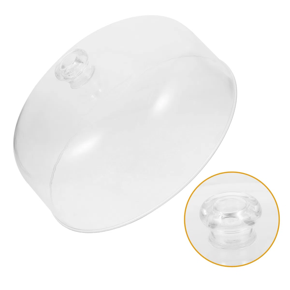 Uonlytech Copertura Trasparente per Alimenti e Cupola per Torta in Acrilico 28x28x15 Cm, Protezione Antipolvere Riutilizzabile per Buffet e Feste, Coperture Protettive per Dessert e Vassoi