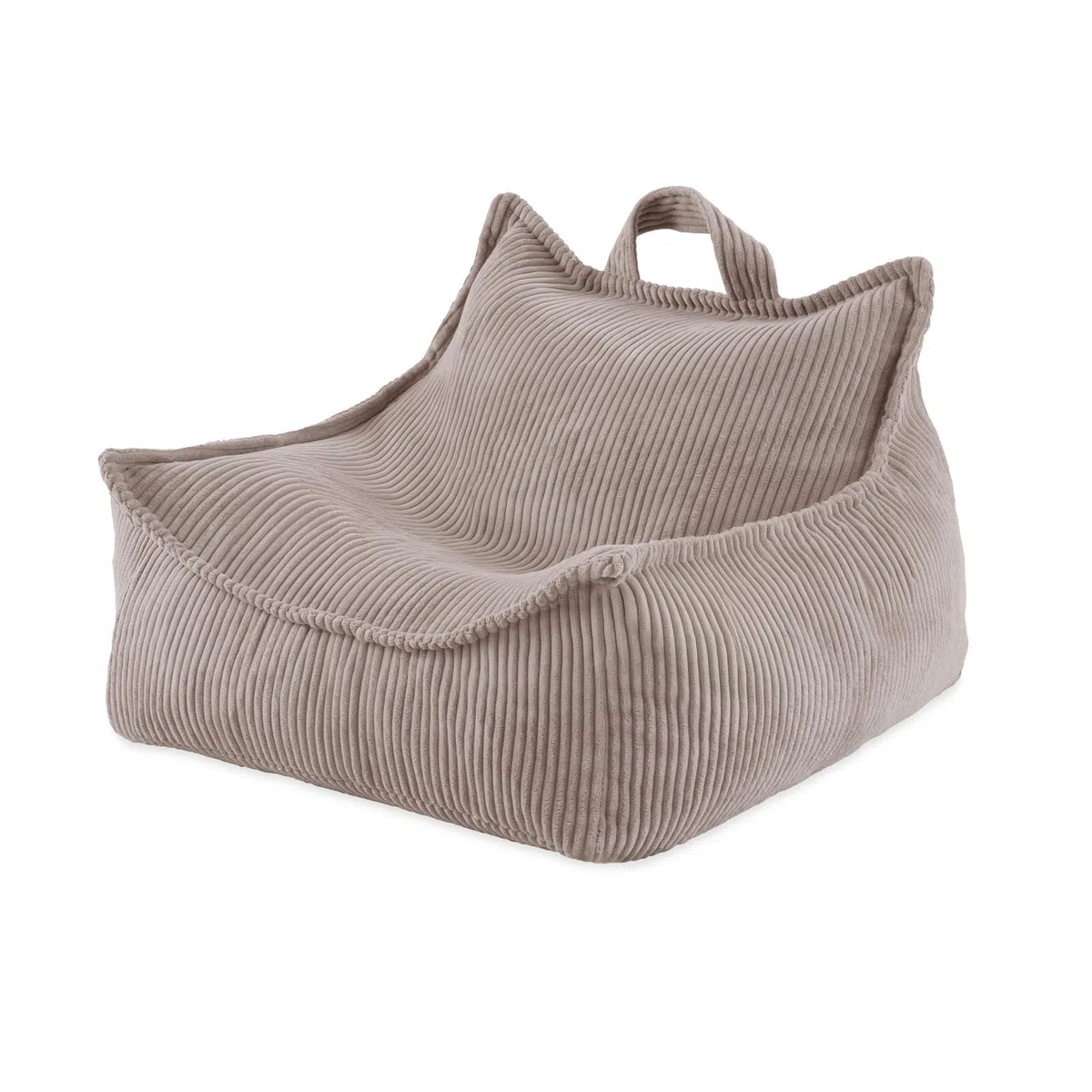 MISIOO Pouf Poltrona Boucle e Corduroy 77 x 67 x 50 cm - Elegante Poltrona Camera da Letto - Arredamento Casa Perfetto - Design Moderno e Confortevole