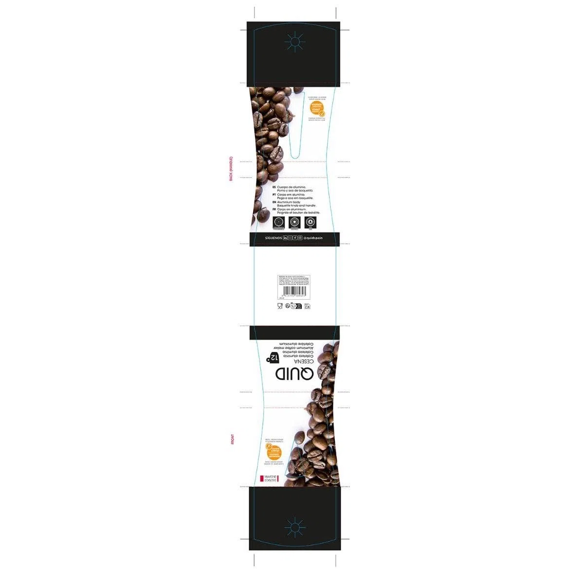 Quid – Caffettiera, modello Cesena 12 Taza