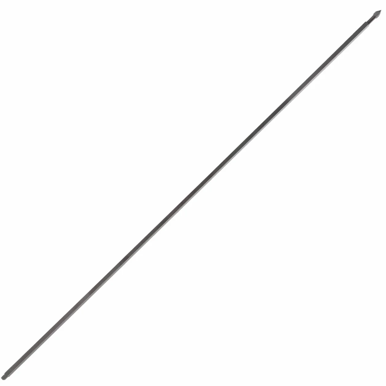 Spiedo Quadrato in Acciaio Inox AISI 304 per Girarrosto, 10x10 mm, per Cottura Carni Pesanti (Lunghezza: 90 cm)
