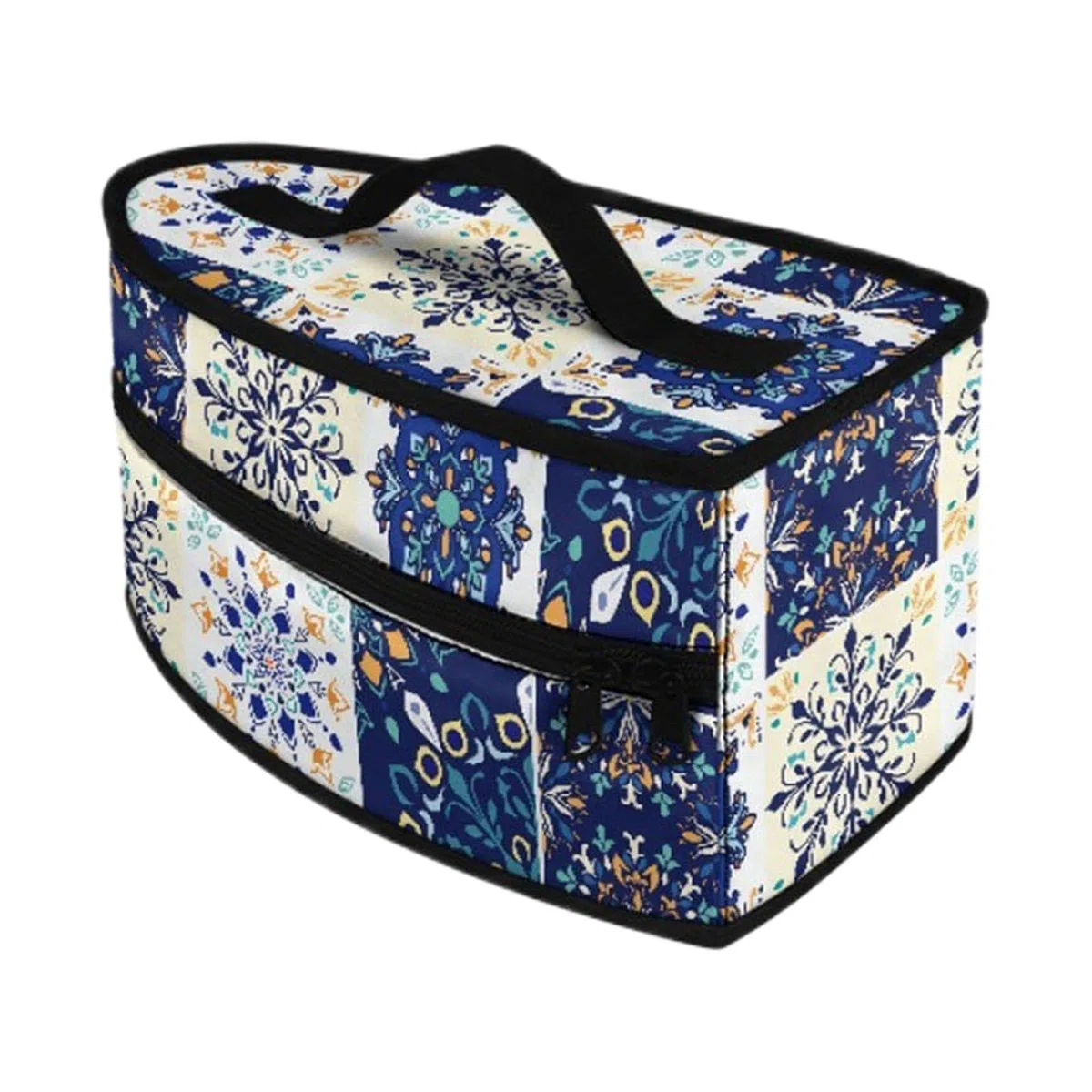 Borsa porta ferro da stiro con manico, pratica e multiuso, con chiusura a cerniera, per viaggi di lavoro all'aperto e al chiuso, Blu E Bianco