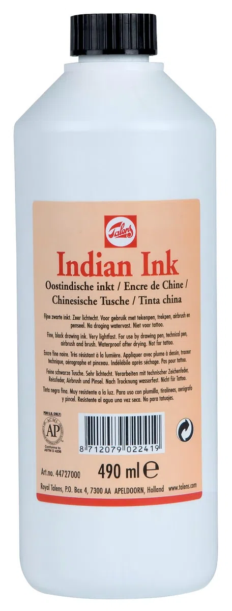 Talens Indian Ink - 490ml Zeichentusche/Chinesische Tusche