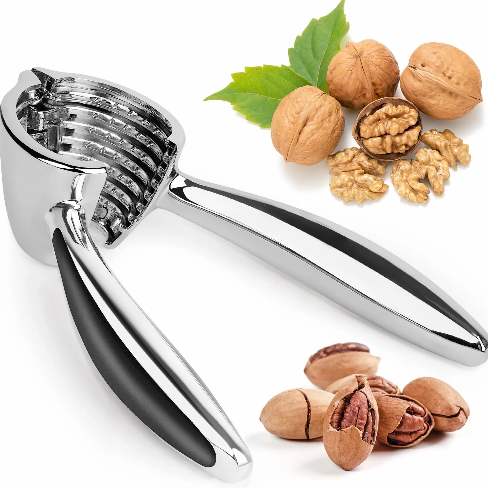 Noce Pinze Schiaccianoci in Metallo Pinze Schiaccianoci Noce Cracker Pecan Cracker Pinze Con Maniglia Antiscivolo per Noci Noce Cracker per Noce, Pistacchi, Mandorle, Pecan