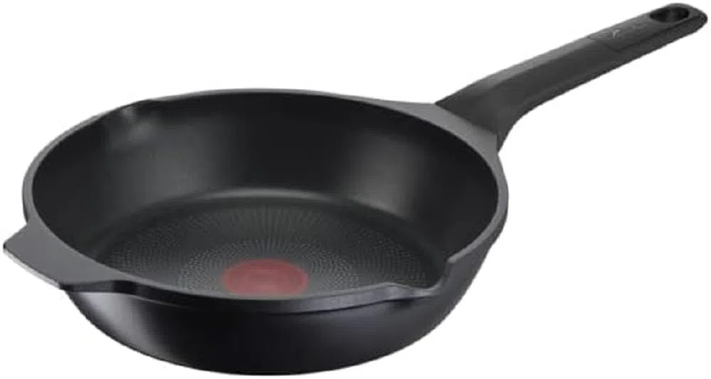 Lagostina Aroma Padella Antiaderente, Padella in Alluminio Pressofuso Ø 24 cm, Padella Induzione, Gas e Forno con Indicatore Cottura Thermo-Signal e Rivestimento Titanium Per Mantenere il Calore