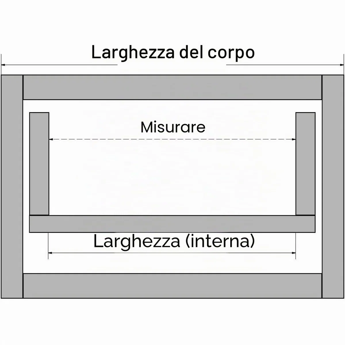 ORGA-BOX Portaposate Junker Slim 825 x 476 mm grigio lava con struttura perlata per armadi 90 cm inserto per cassetti da cucina SO SLIM