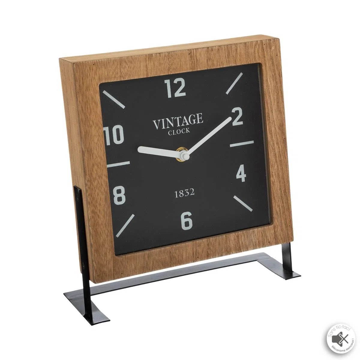 Orologio da tavolo in metallo - H23 cm - designer di interni