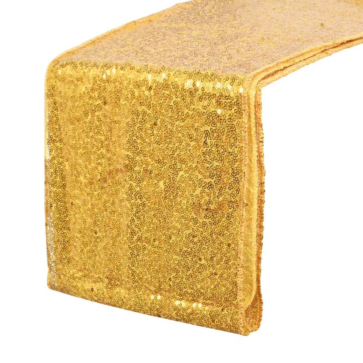 Runner da Tavolo con Paillettes, Oro, Poliestere, 30 x 275 cm, Decorazioni da Tavola per Matrimoni, Compleanni, Natale, Baby Shower, Capodanno