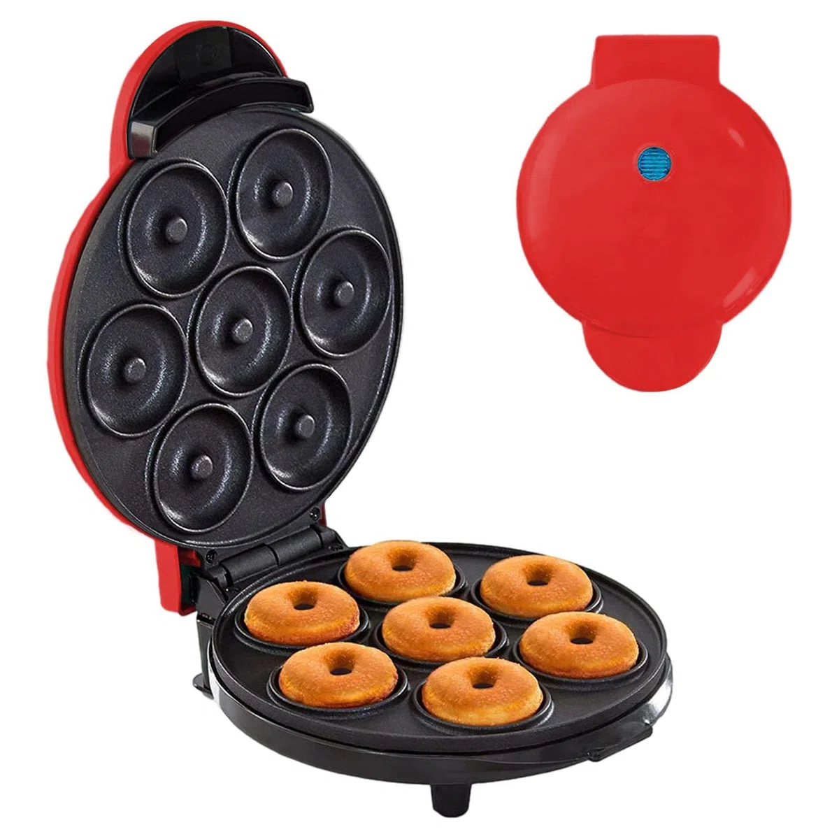 Mini Creatore di Ciambelle 7 - Creatore di Piccole Ciambelle - Antiaderente, Compatto, Facile Pulizia