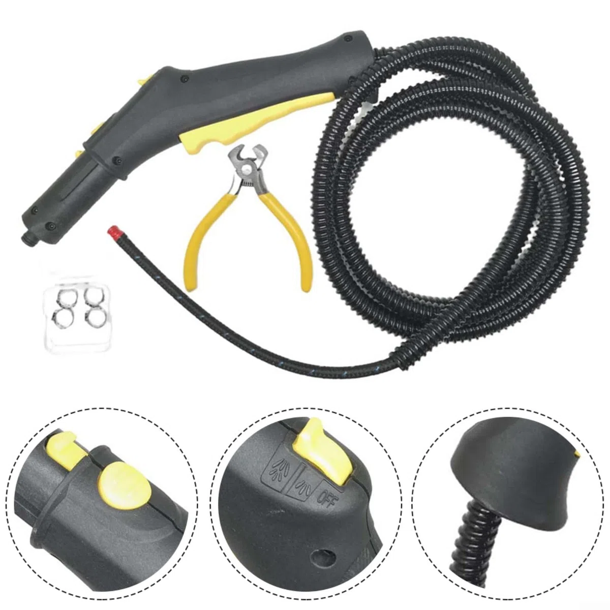 ZYNCUE Tubo di ricambio per pulitore a vapore Karcher SC1 SC2 SC3 SC4 CTK10 STK20 modelli di alta qualità con maniglia di controllo
