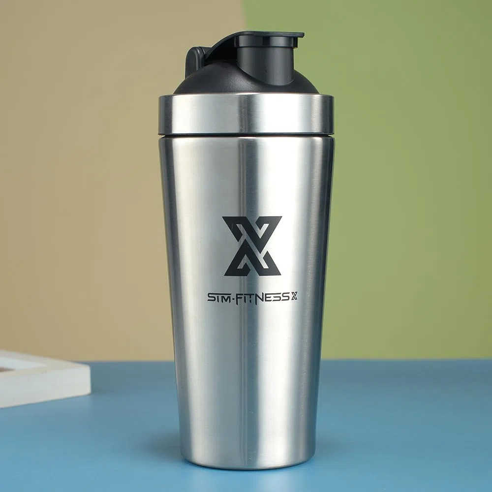 X SIM FITNESSX Sport Bottle Shaker Proteine per Sportivi Palestra in Acciaio da capacità 700ML