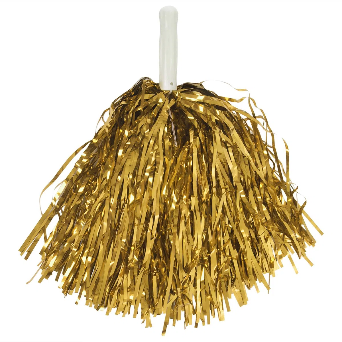 24 Stück Cheerleading Pom Poms - Pellicola con Manico in plastica, per Adulti, Bambini, Cheerleader, Feste, Colore Giallo