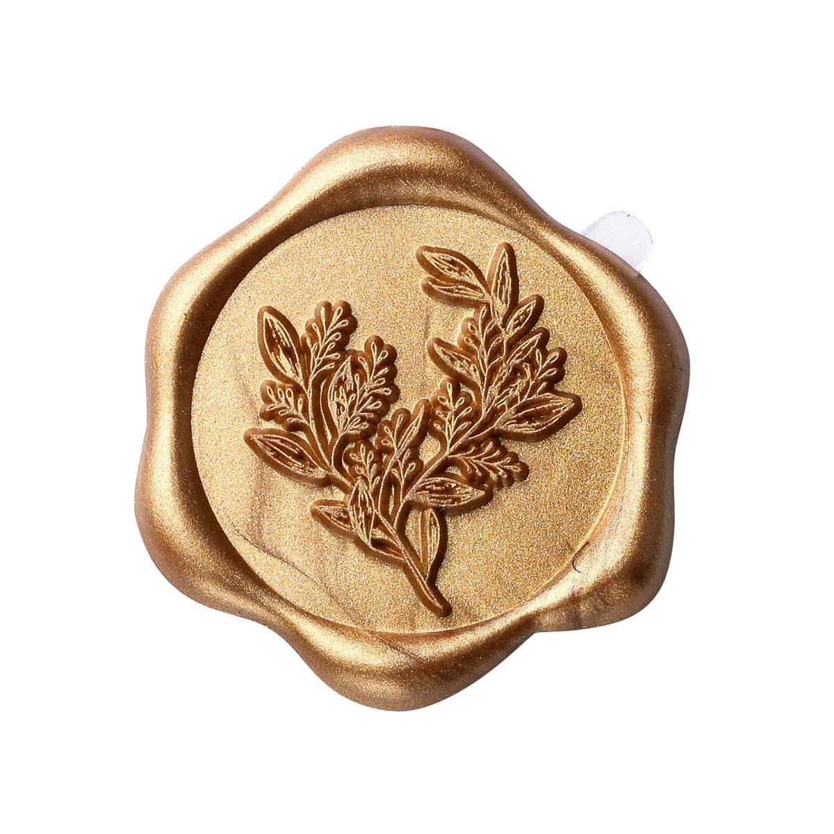 100 adesivi per sigilli in cera, 29 mm, oro antico, foglie di eucalipto, adesivi vintage per inviti di nozze, per San Valentino, compleanno, Natale, forniture per feste