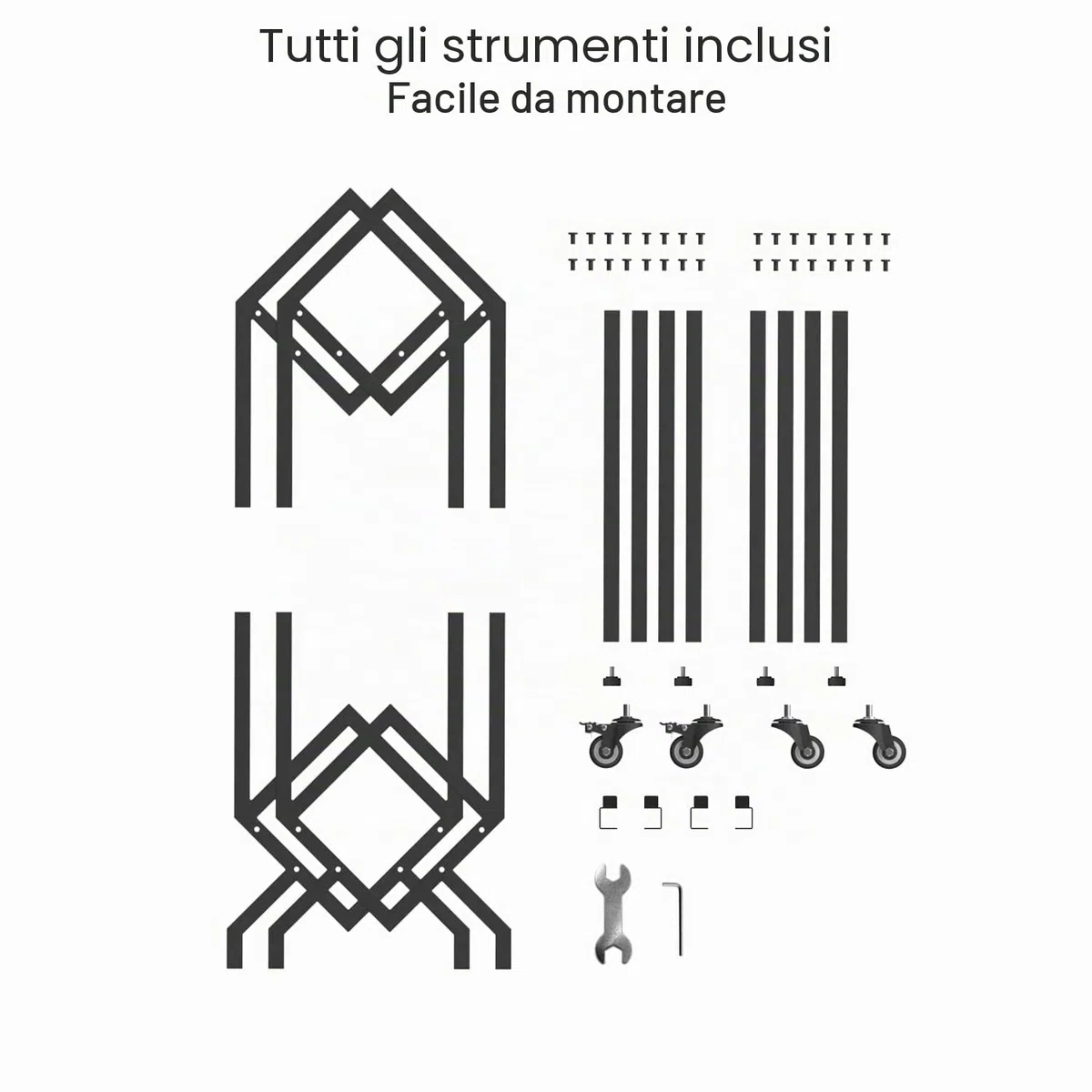 VEDECASA Supporto per dischi in vinile DJ con carrelli, facile da spostare, scaffale porta album mobile, supporto per riviste, organizer per file per ufficio - scaffale
