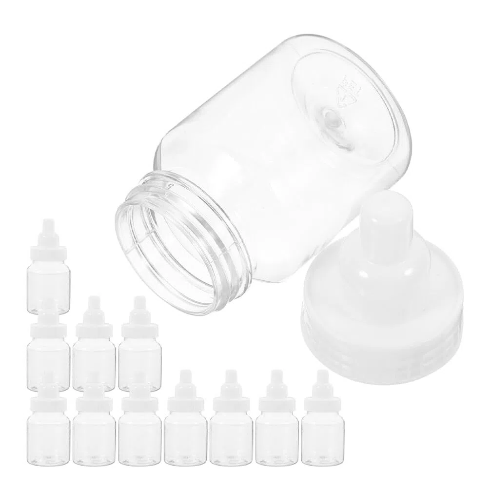 Scatola Di Caramelle Bottiglia Di Latte in Plastica 3.54X1.65X1.65In Contenitore Portatile Per Bomboniere Baby Shower Feste Compleanno Confezione Regalo