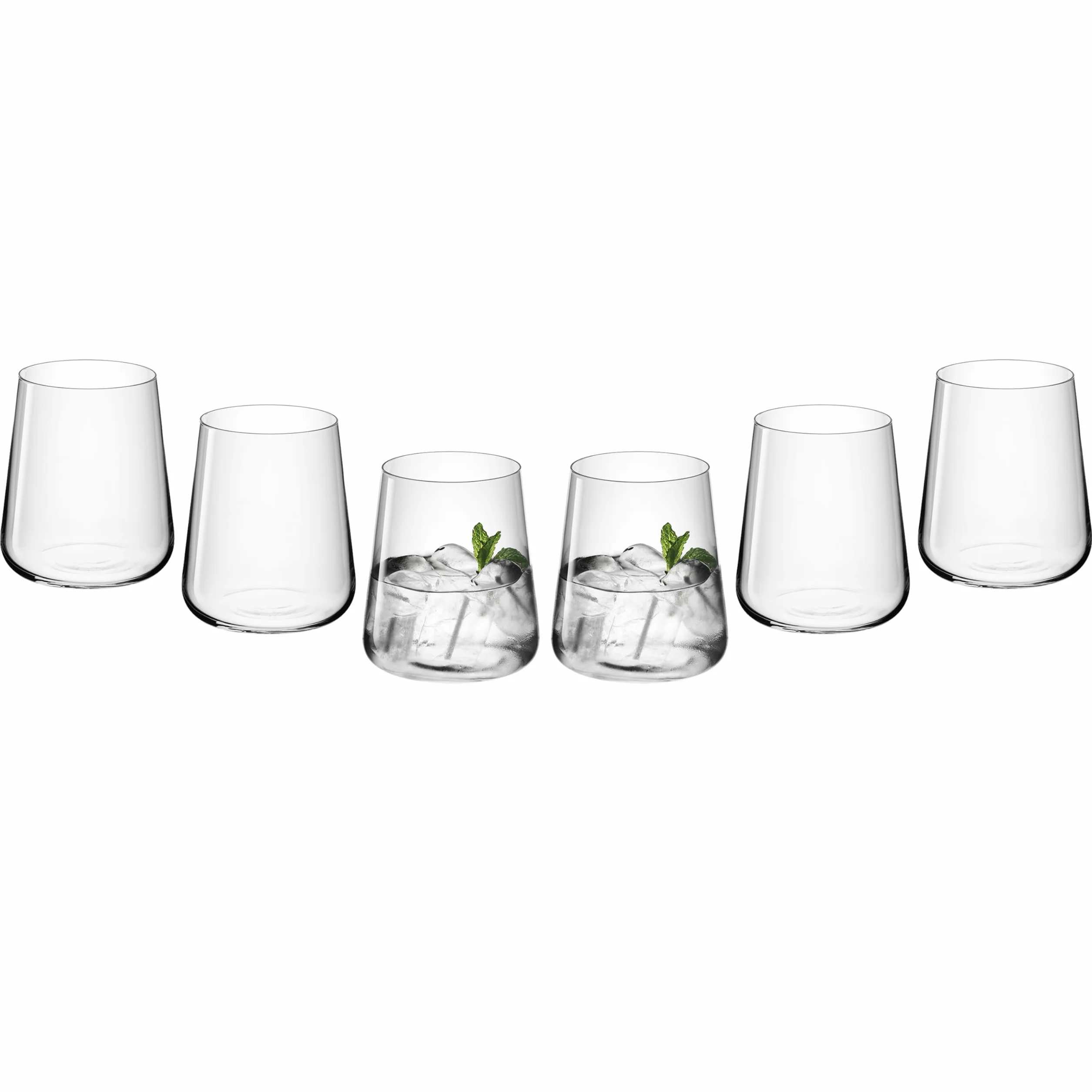 Gerlach 1760, set di 6 bicchieri da acqua, 430 ml, bicchieri da cocktail, bicchieri da succhi di frutta, da dessert, lavabili in lavastoviglie, moderni