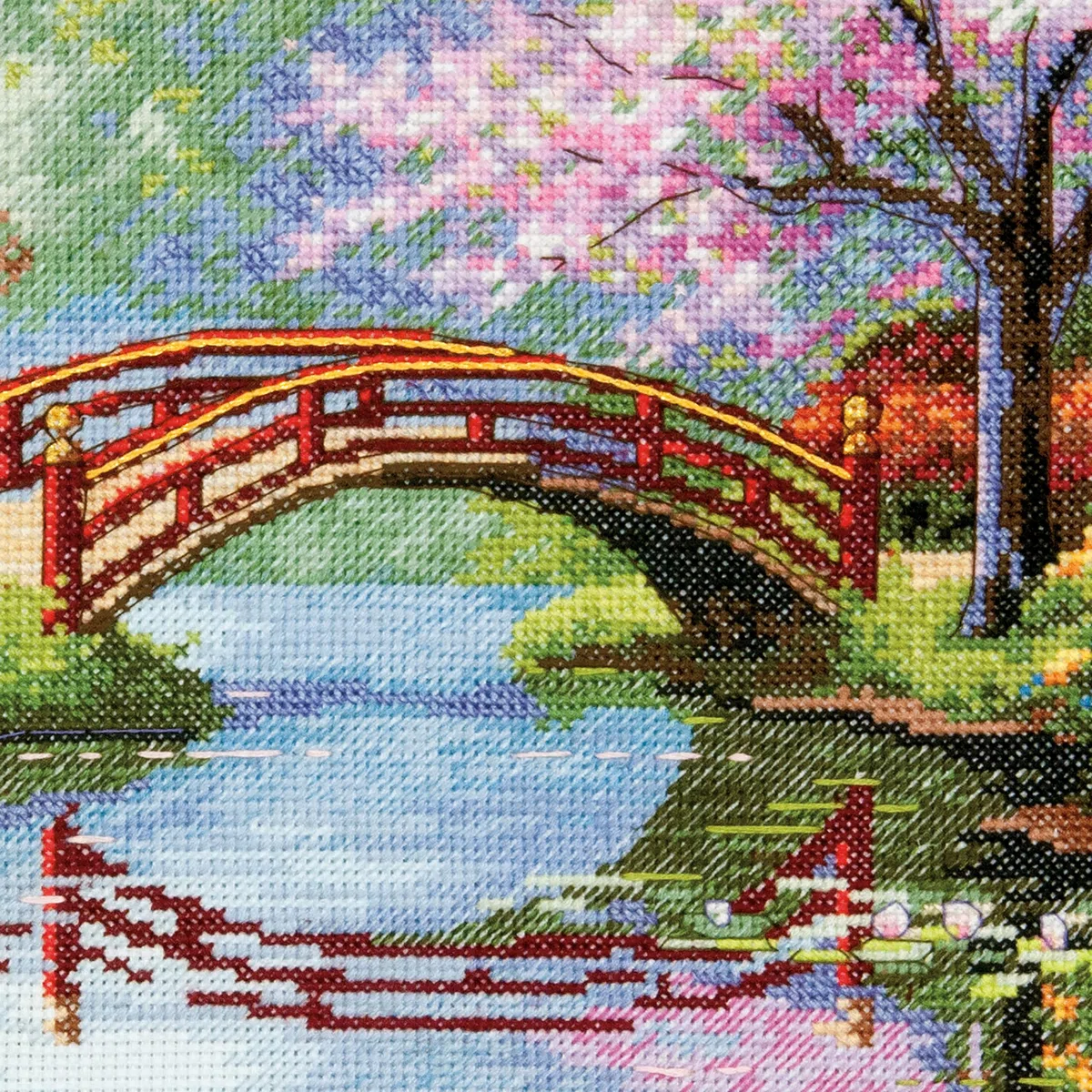 Dimensions Gold Collection Japanese Garden Counted Cross Stitch Kit-16"X12" 16 Count
