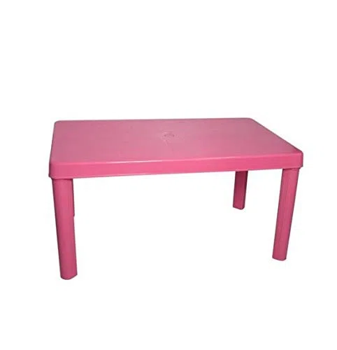 VARIE Tavolino in plastica per Bambini Cm.100x60 Colori Assortiti (Rosa)