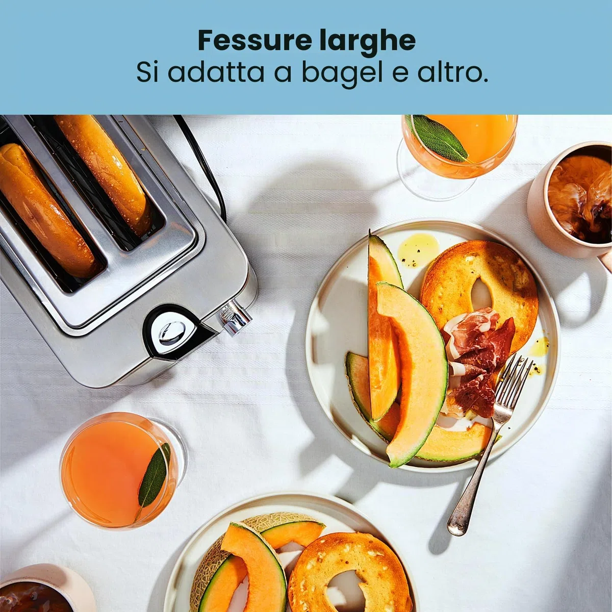 Chefman Tostapane 2 Fette, 7 Impostazioni di Tostatura, Toastiera Pane Spesso e Tostiera Bagel, Riscaldamento, Scongelamento, Annulla, Leva di Sollevamento, Vassoio Raccoglibriciole Estraibile