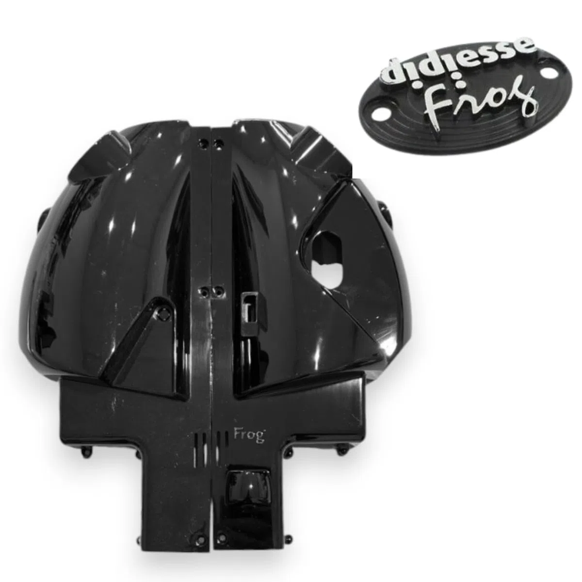 Scocche Frog Sinistra e Destra con Targhetta - Ricambi 100% compatibili con macchine caffè Frog componenti originali COLORE (Nero Lucido)