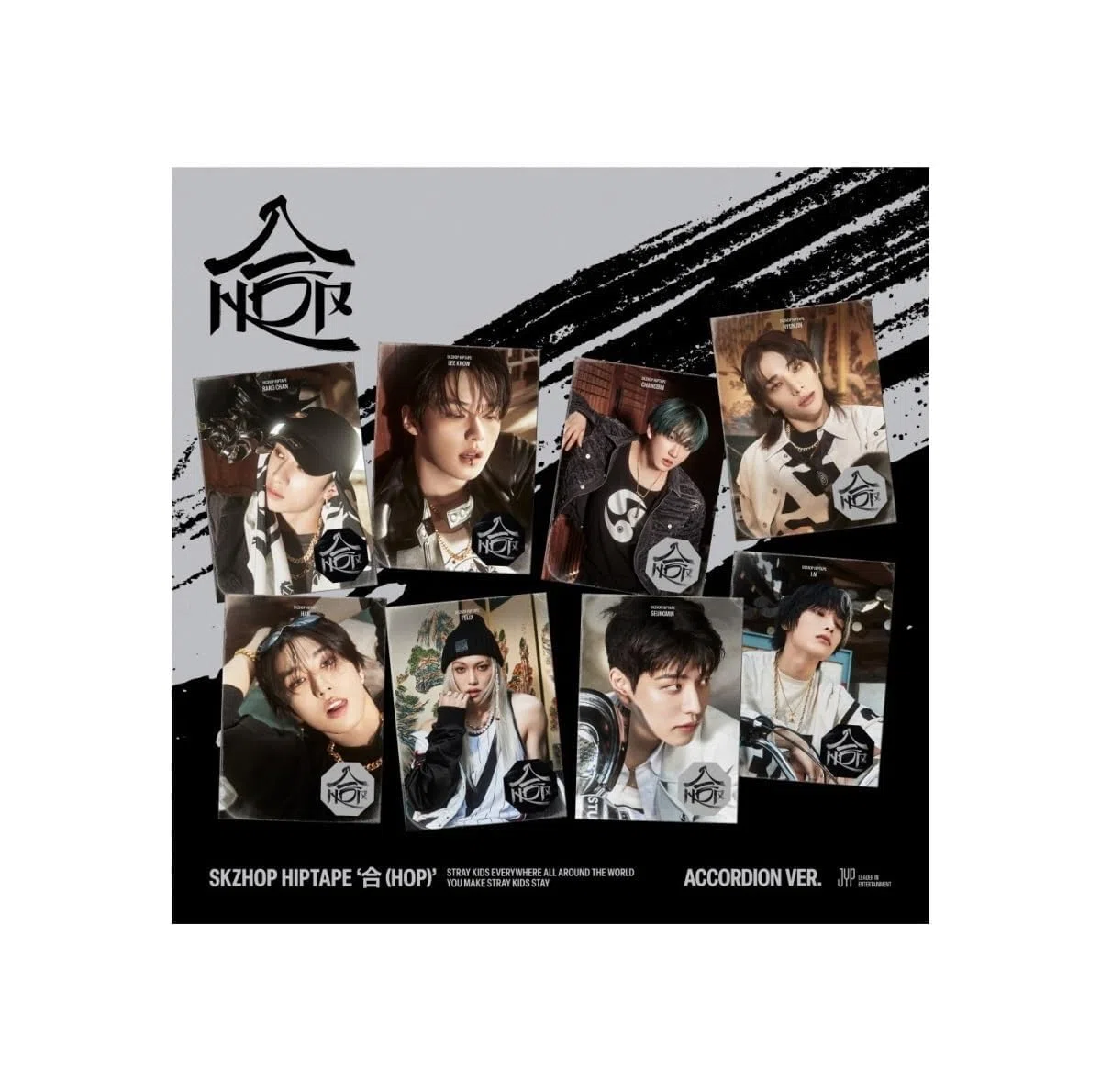 Stray-Kids - SKZHOP HIPTAPE HOP Accordion version CD+Pre-Order Gift (Random ver.)