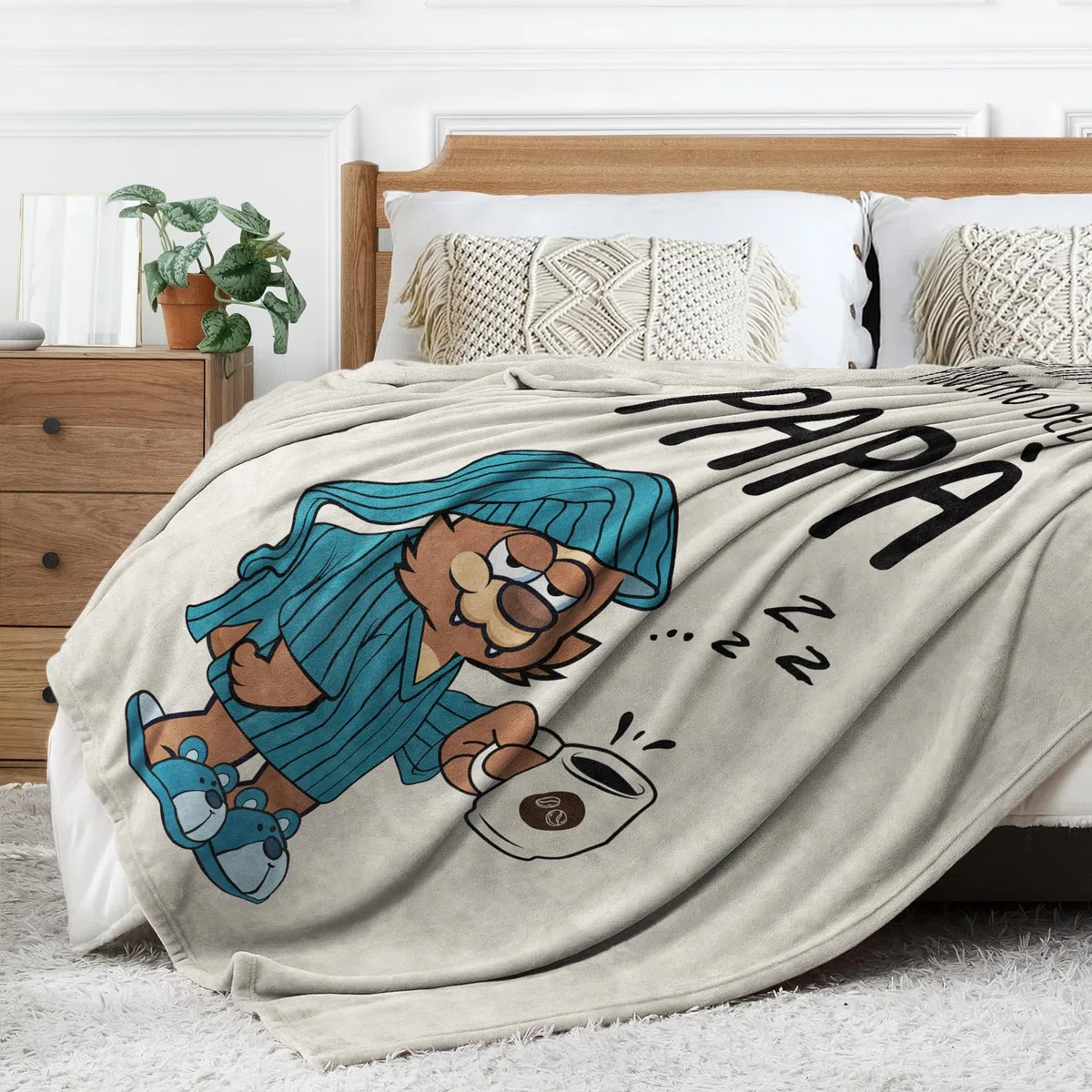 Regalo Natale per Papà, Regalo Papà, Regalo Papà Compleanno, Idee Regalo Papà, Regali per Papà, 50×60 pollici Flanella Coperta, Regalo Festa del Papà