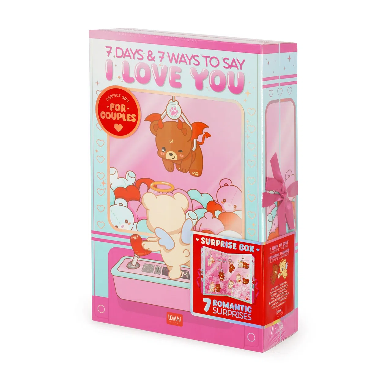 Legami - Scatola con 7 sorprese - 7 Days & 7 Ways to Say I Love You, con Dettagli in UV, Idea Regalo