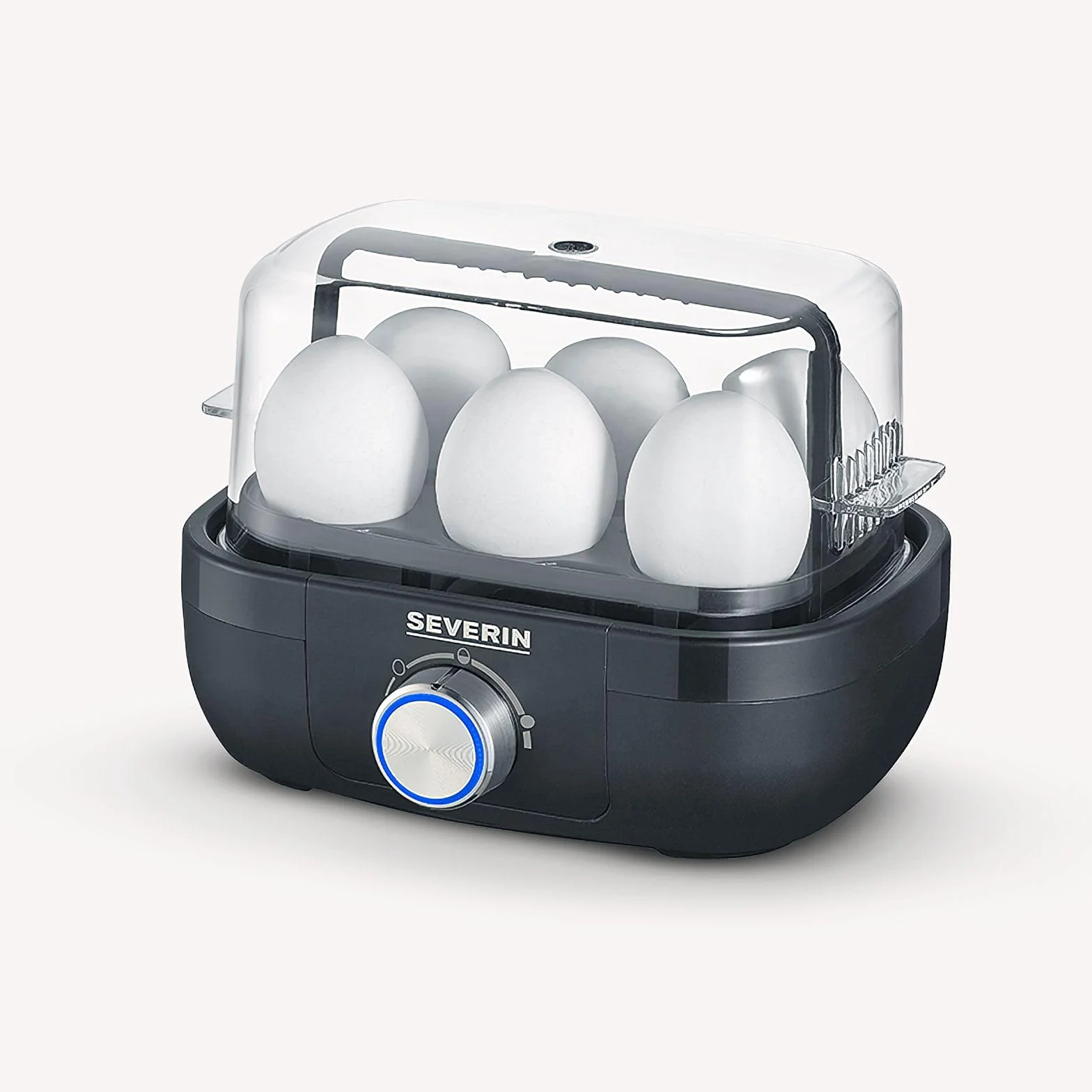 SEVERIN 3166 - Cuociuova 420 in plastica/acciaio INOX, colore: Nero