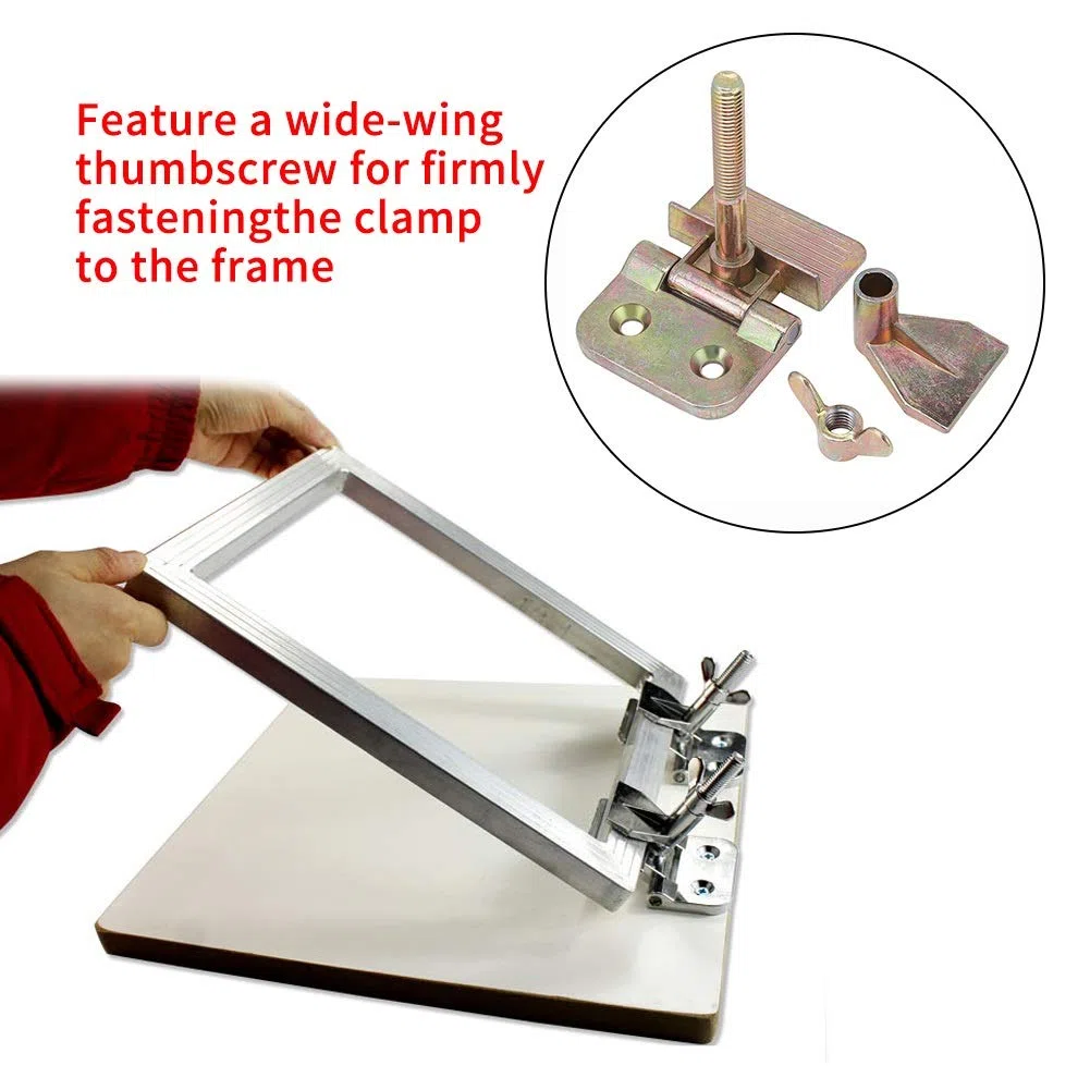 Samfox Screen Frame Butterfly Hinge Clamps Serigrafia Serigrafica Accessori Fai da Te Hobby Tool 2pcs