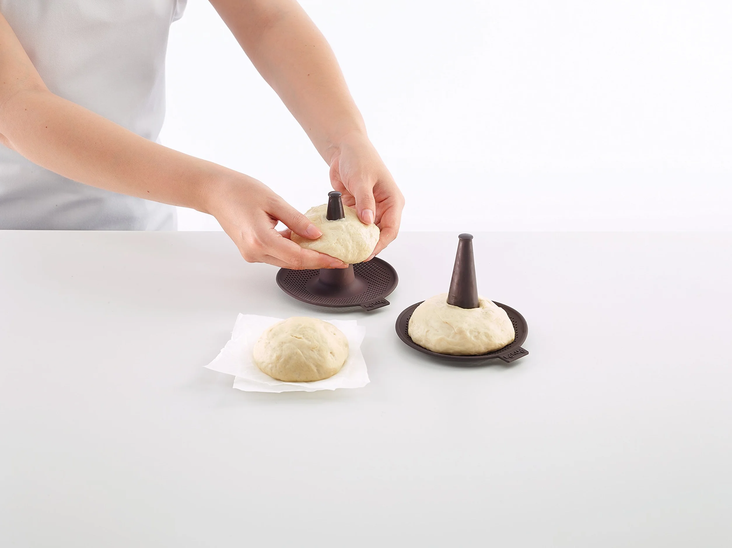 Lékué Lekue Maker with 6 Individual Bagel Molds, Silicone, Marrone, 10.3 x 12.4 x 13.5 cm