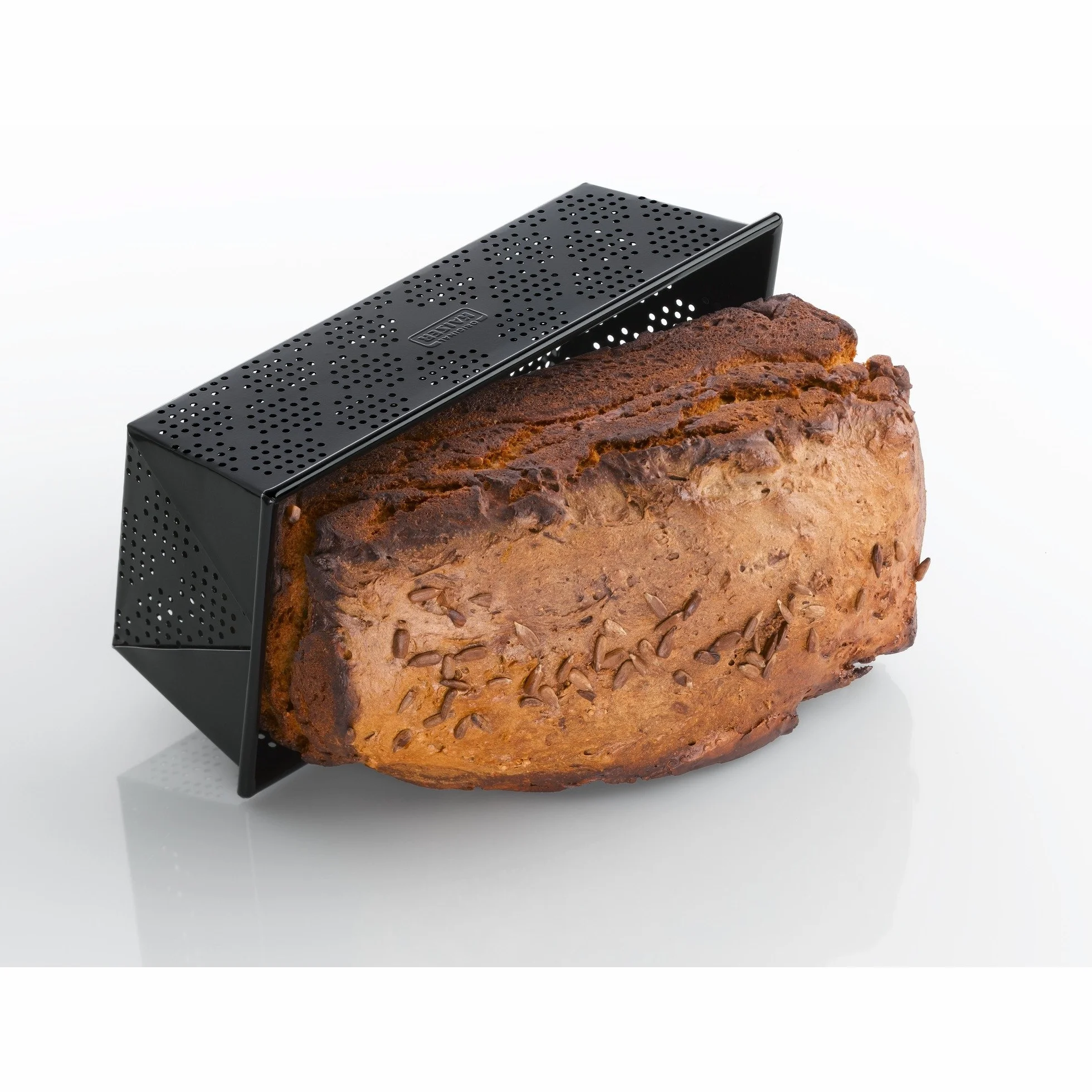 Kaiser - Forma per il pane Inspiration, perforato, 30 cm, con rivestimento antiaderente in acciaio, ricettario incluso