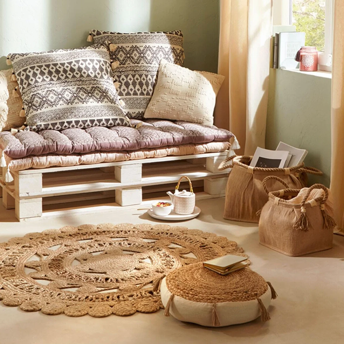 ATMOSPHERA CREATEUR D'INTERIEUR - Cuscino da Terra Rituality Beige D38cm