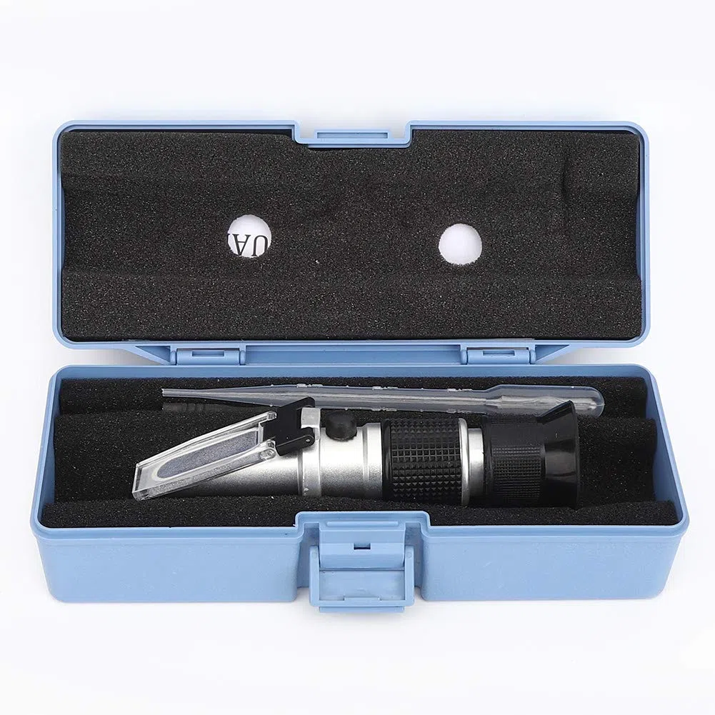 Rifrattometro Portatile, Misuratore di Concentrazione, Tester Brix, Misuratore Brix, 0-90% per Compensazione Automatica della Temperatura Domestica Altri Analizzatori