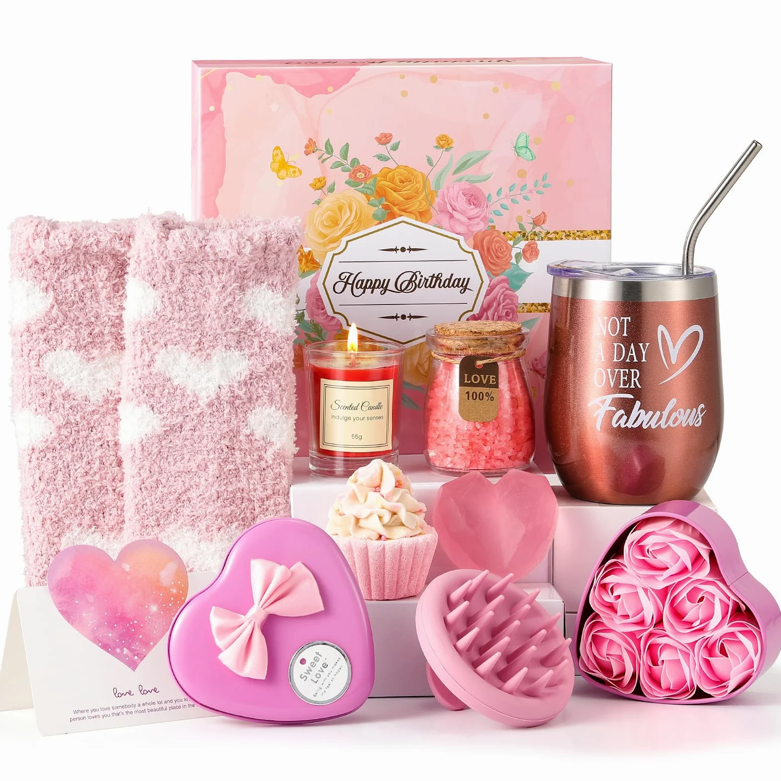 Regalo Donna Compleanno, Set Cofanetto Regalo Donna, Idee Regali Donn per Lei per Moglie, Sorella,Amica, Colleghi