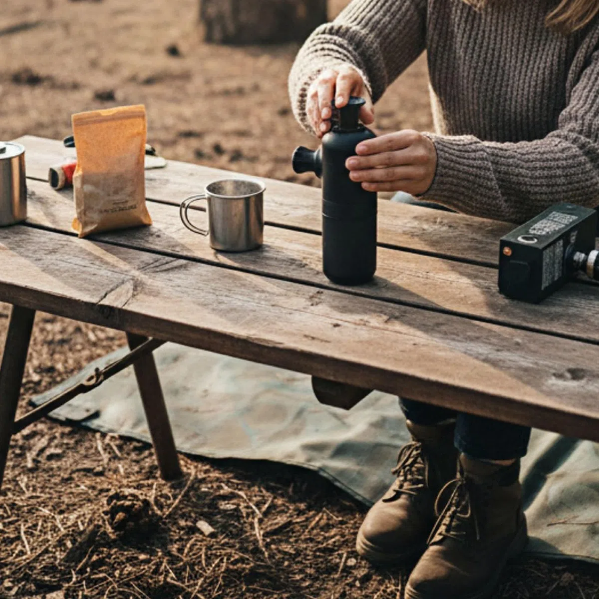 Macchina da caffè espresso manuale portatile, macchina da caffè da viaggio per campeggio e ufficio, macchina da caffè con pressa manuale con custodia portatile per caffè fresco