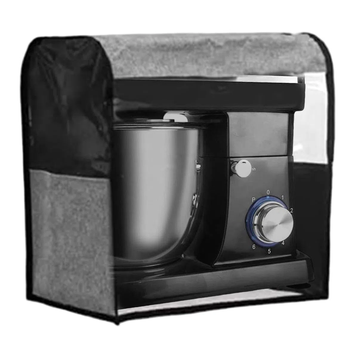 Coperchio per mixer con supporto Coperchio per mixer antipolvere ispessito da 14x9x14 pollici con tasche e finestra trasparente per vari accessori per elettrodomestici da cucina