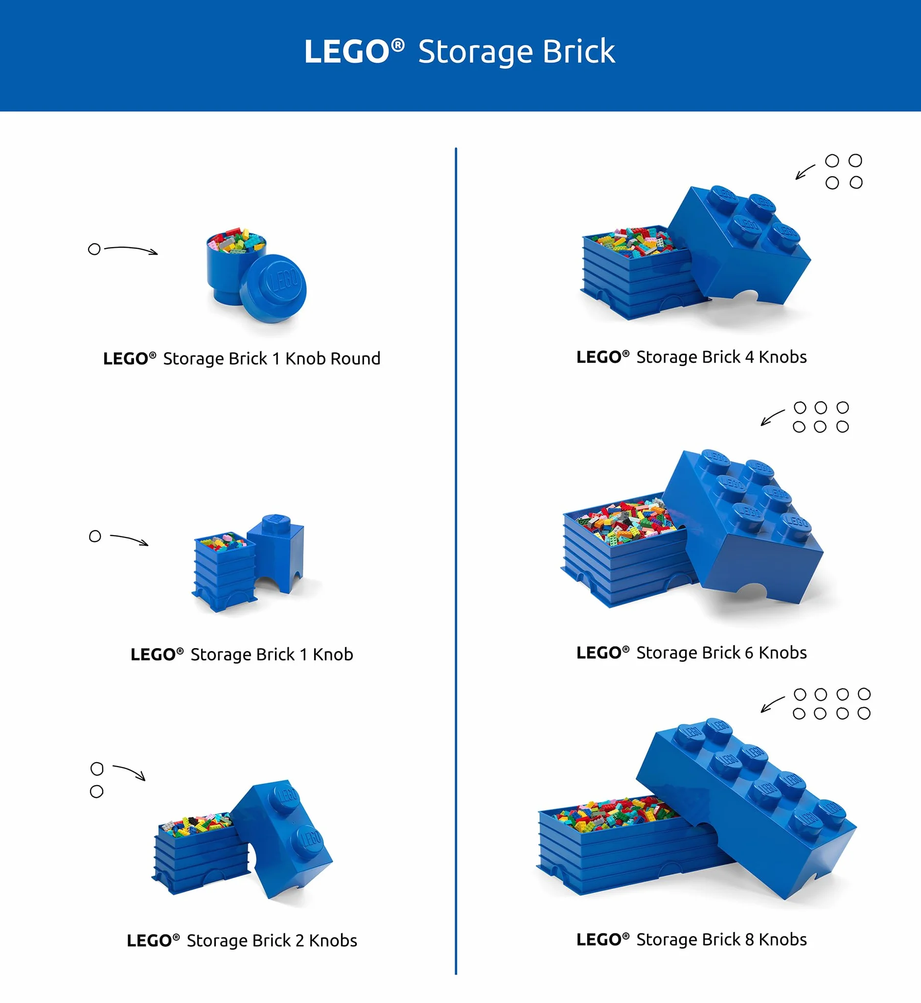 Lego l4005r.00 Storage Brick 4 con cassetti rosso