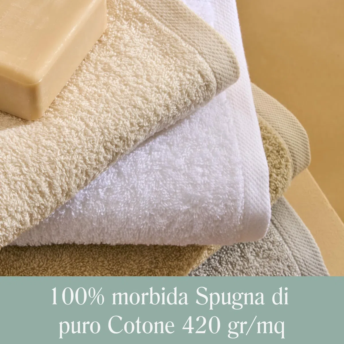 NELLA BIAGINI Telo Doccia Grande, Telo Bagno, 150x100 cm, 100% Spugna di Cotone, 420 gr/mq, per Sauna e SPA, Morbido, Assorbente, Resistente, Tinta Unita. Modello: Minerva