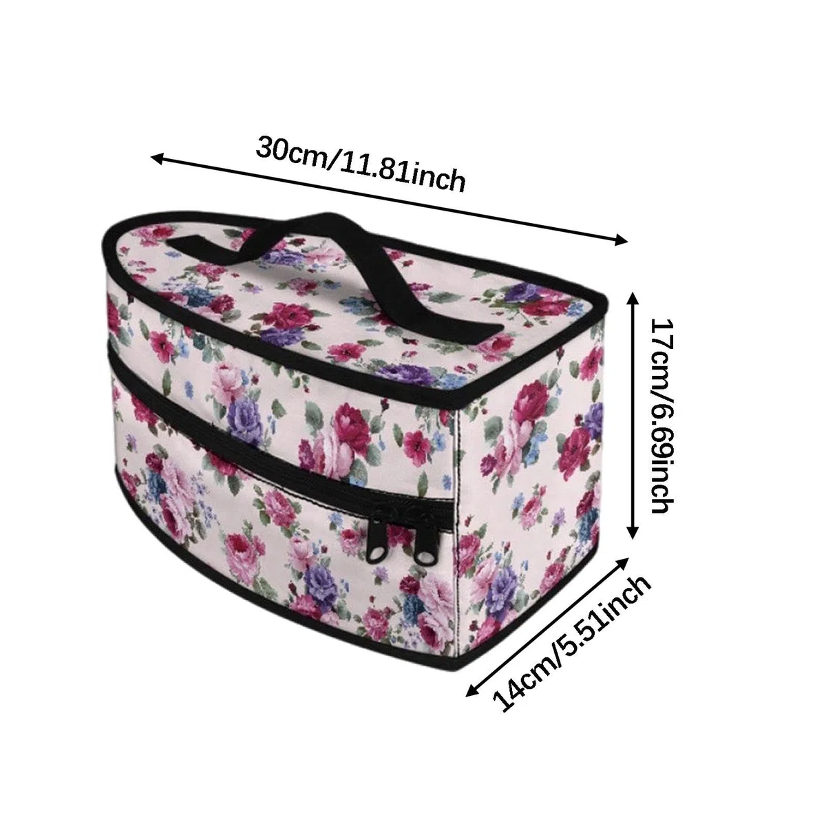 F Fityle Custodia portaoggetti per ferro da stiro, portatile, organizer per ferro da stiro, per viaggi d'affari, armadio, Rosa Rossa