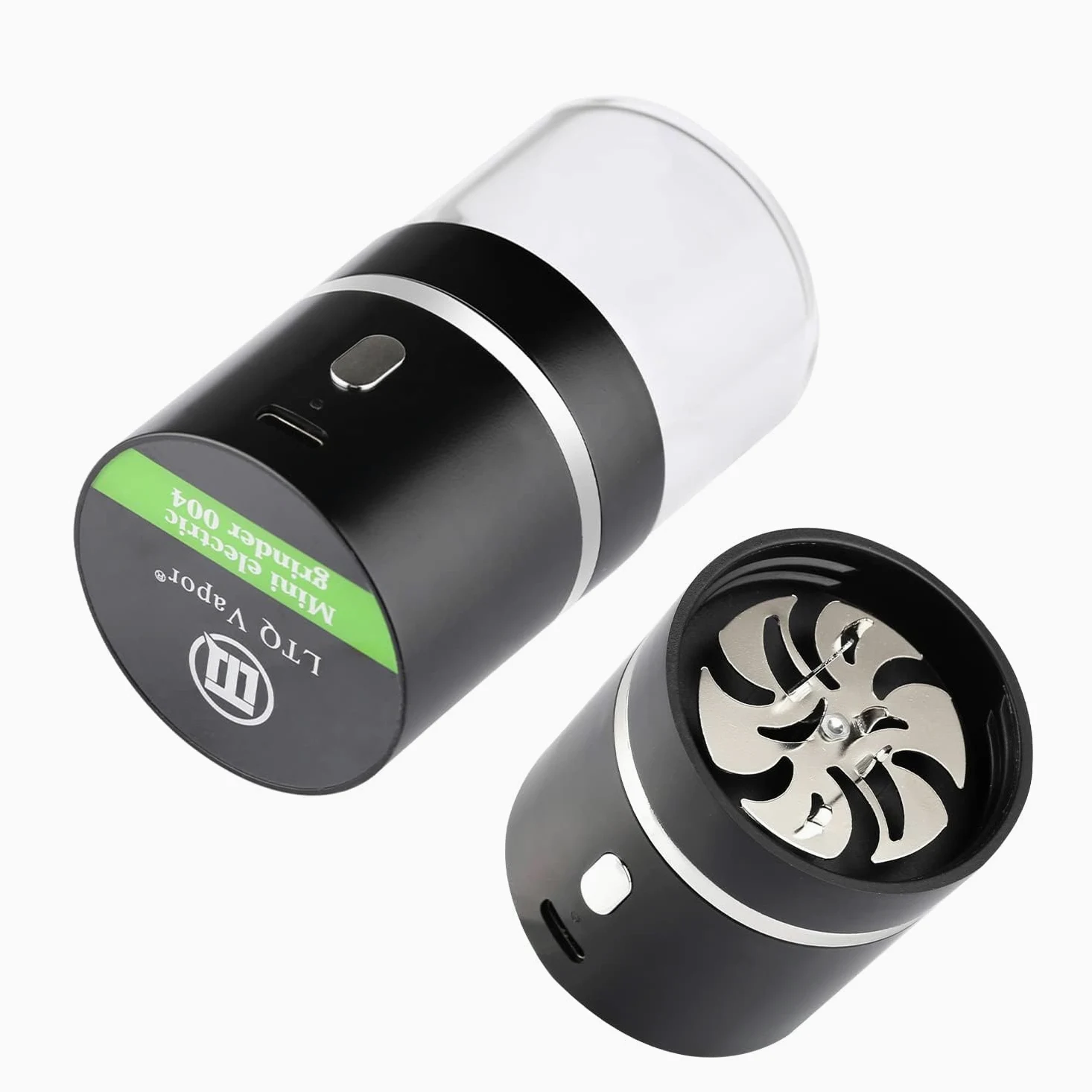 Upgrade Smerigliatrice elettrica per erbe Polline Spezie Caffè Serratura a chiave incorporata da 400 mAh con blocco bambini (small)