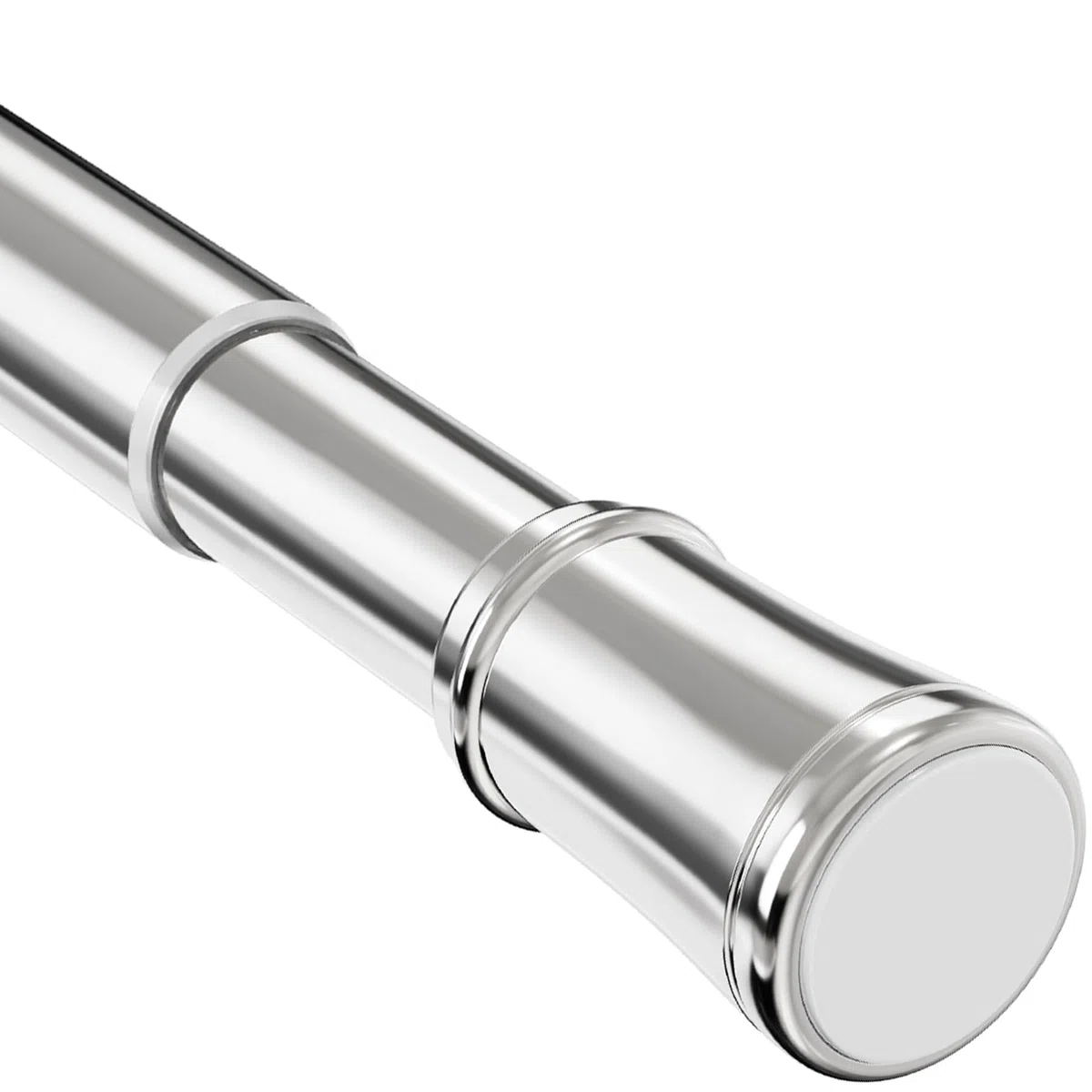 1 asta per tende estensibile senza fori per tende, cucina, armadio, non sono necessari attrezzi 69-90 cm, color argento