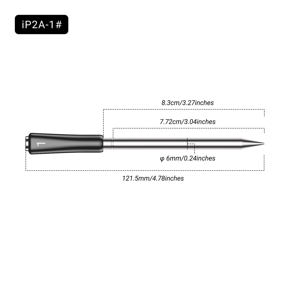 INKBIRD Sonda di carne senza fili n. 1, sonda di ricambio per termometro wireless INT-14-BW