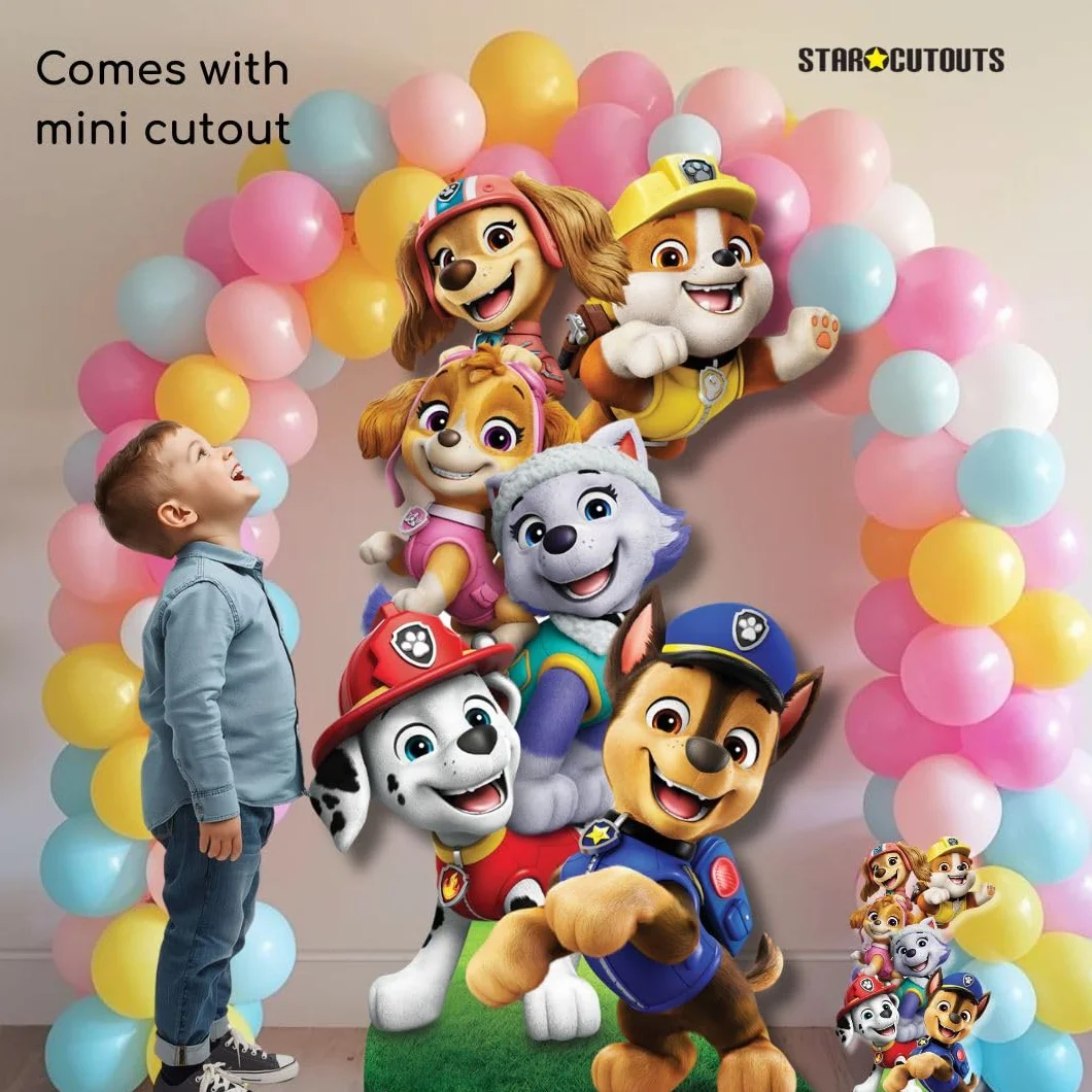 Star Cutouts Cartonato SC4602 Paw Patrol, altezza 164 cm, ideale per feste a tema Paw Patrol, compleanni, fan, decorazioni per stanze ed eventi